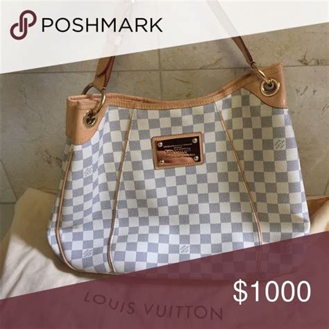 gray and white checkered louis vuitton purse